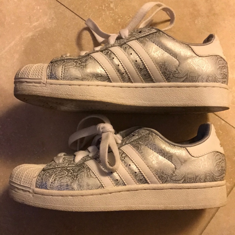 Adidas Paisley Painted Superstars